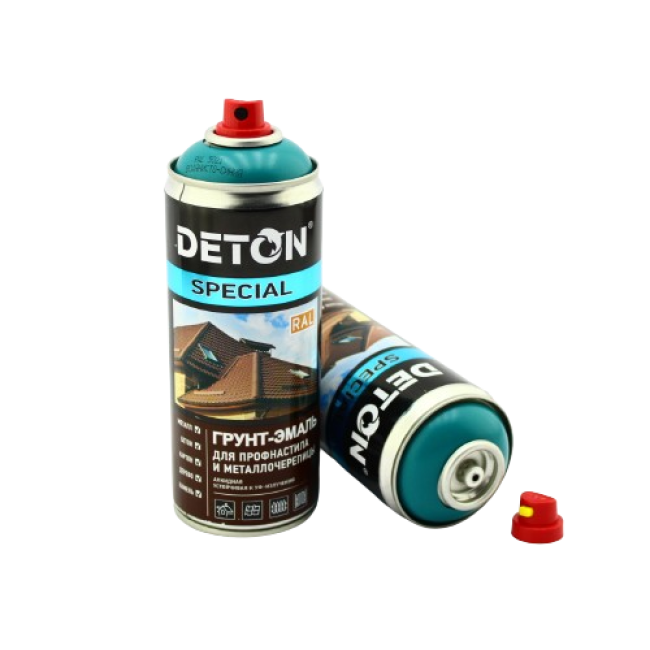 RAL 5021 DETON SPECIAL - Грунт-эмаль для металлочерепицы - Водянисто-синий - Аэрозоль, 520 мл DTN-A07362 – купить в Астане | Deton | carpaint.kz