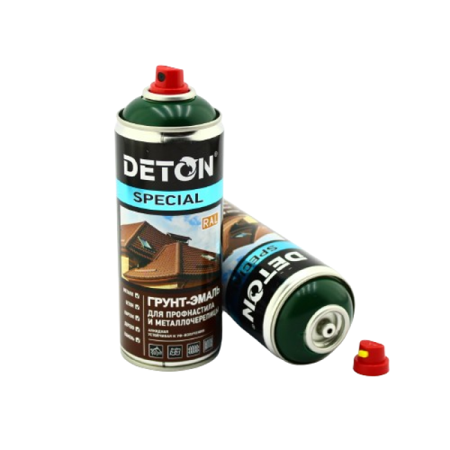 RAL 6005 DETON SPECIAL - Грунт-эмаль для металлочерепицы - Зеленый мох - Аэрозоль, 520 мл DTN-A07289 – купить в Астане | Deton | carpaint.kz