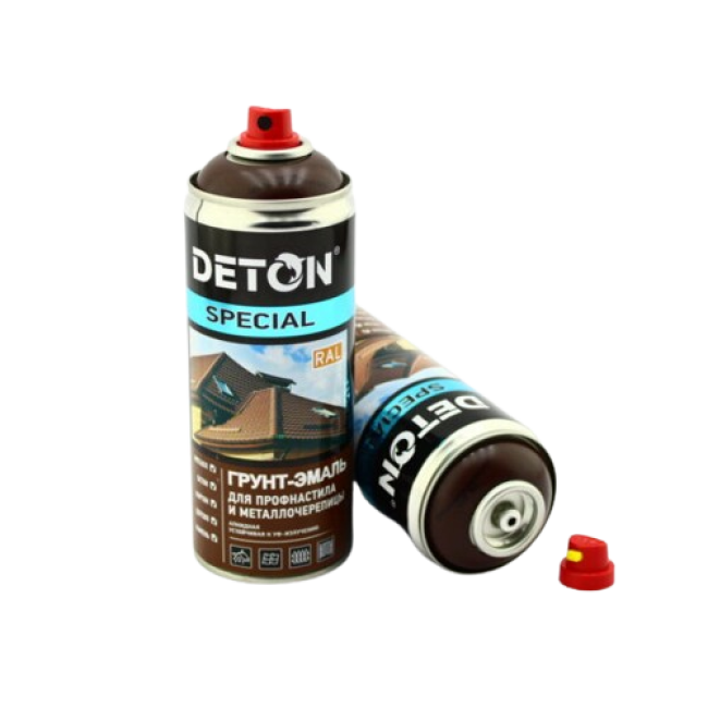 RAL 8017 DETON SPECIAL - Грунт-эмаль для металлочерепицы - Шоколадно-Коричневый - Аэрозоль, 520 мл DTN-A07294 – купить в Астане | Deton | carpaint.kz