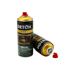 DETON ART - Эмаль металлик - Золотой Декор - Аэрозоль, 520 мл