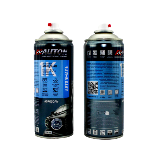 AN1035 Автоэмаль Алкидная AUTON, Желтая, аэрозоль 520 мл ATN-A46105 – купить в Астане | Auton | carpaint.kz